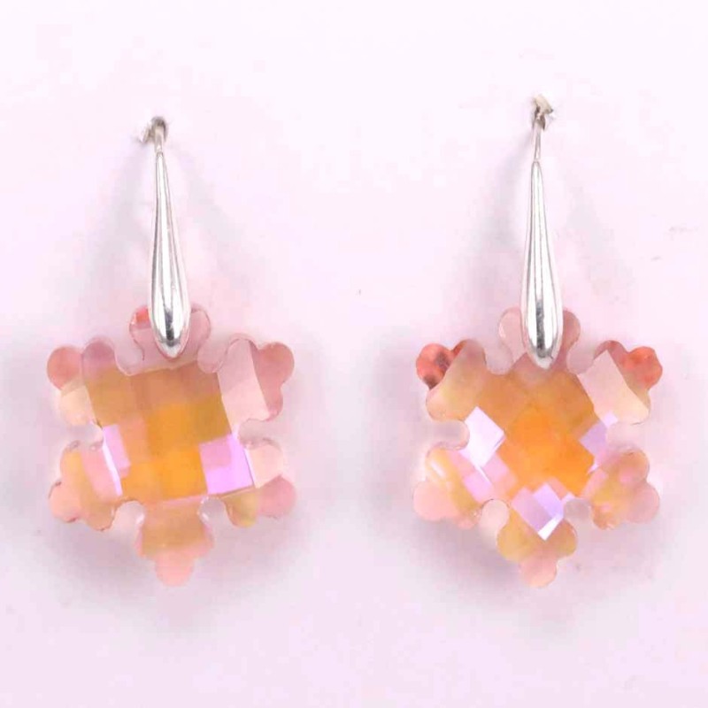 Earring Suaros. Snow 20mm. rose