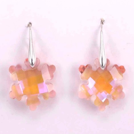 Earring Suaros. Snow 20mm. rose