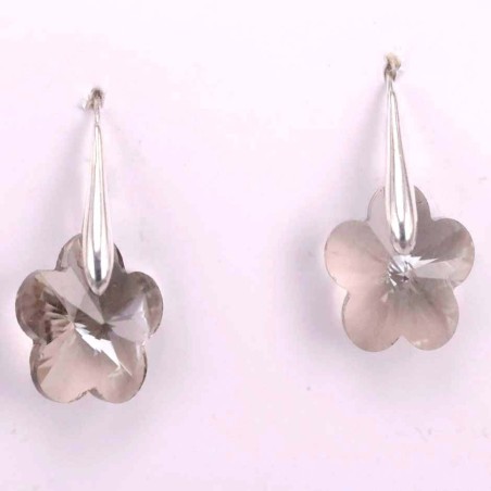 Earring Suaros. A Flower 15mm. grey