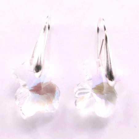 Earring Suaros. A Butterfly 15mm. white