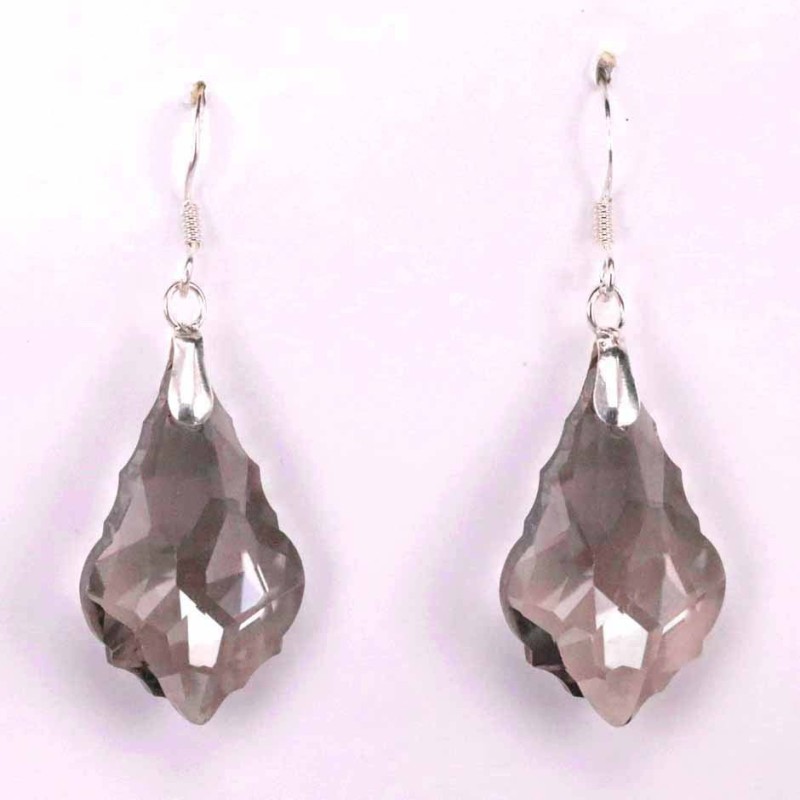 Earring Suaros. A Drop Grey Color