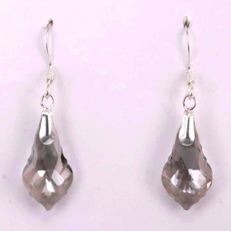 Earring Suaros. A Drop Grey Color