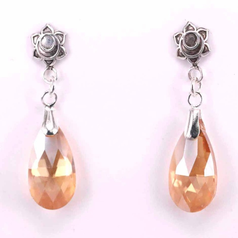 Earring Suaros. A Drop Citrine Color