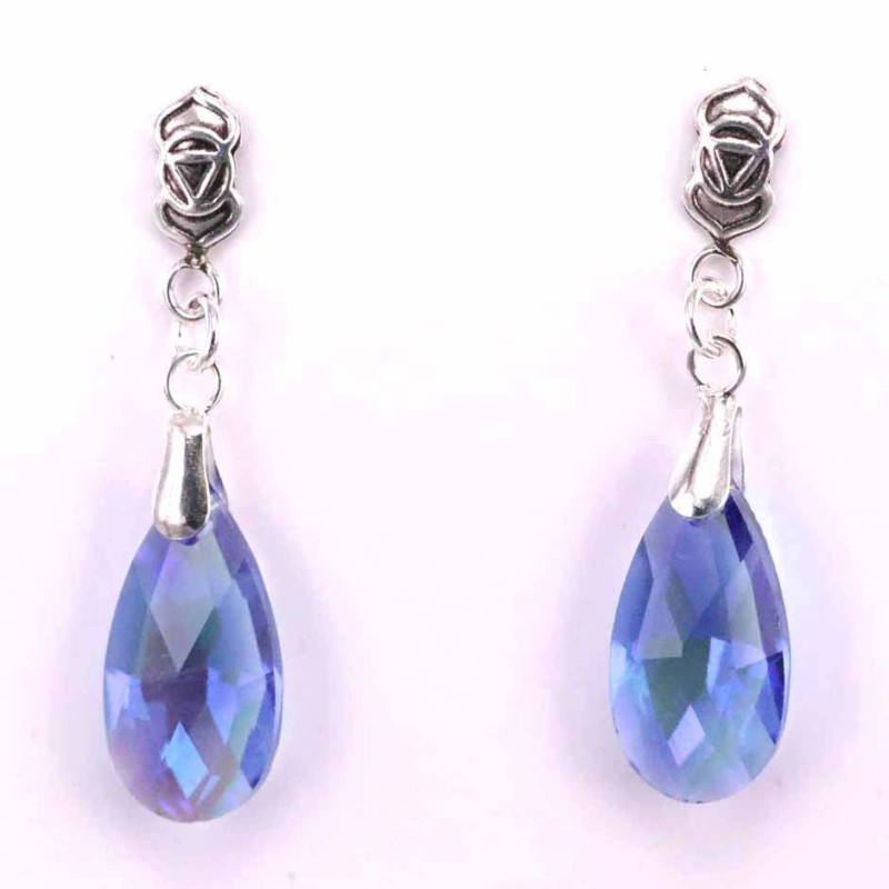 Earring Suaros. A Drop Blue Color
