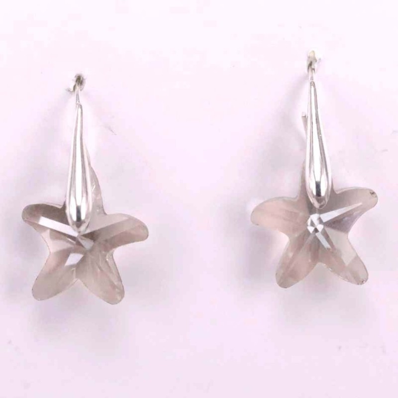 Earring Suaros. A Sea Star Grey Color