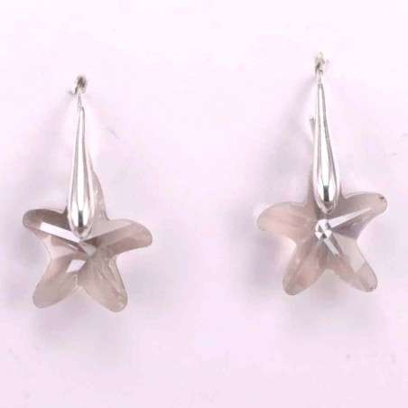 Earring Suaros. A Sea Star Grey Color