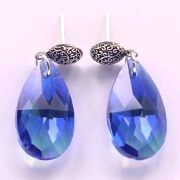 Earring suaros.A Drop Blue Color