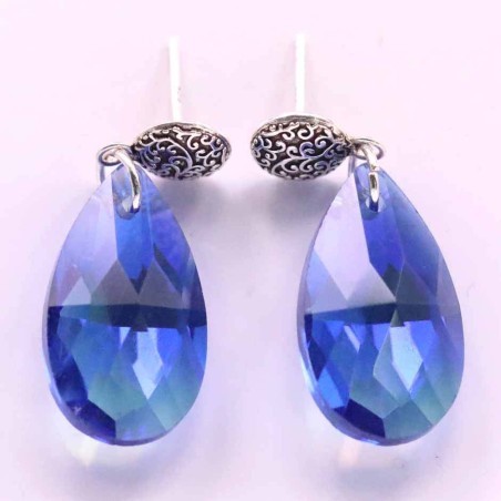 Earring suaros.A Drop Blue Color