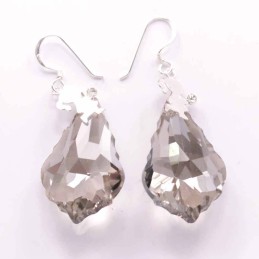 Earring suaros.A Drop Grey Color