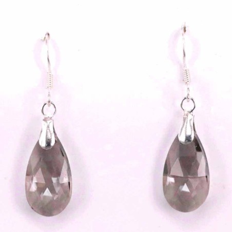 Earring suaros.A Drop Grey Color