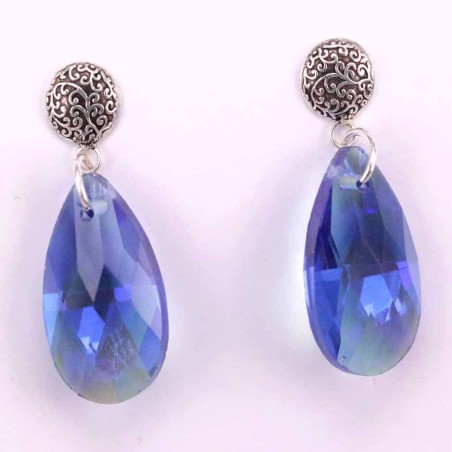 Earring Suaros. A Drop Blue Color