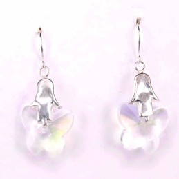 Earring Suaros. A Buterfly White Color