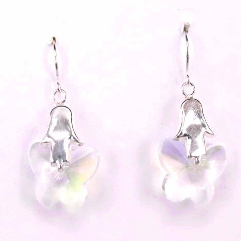 Earring Suaros. A Buterfly White Color