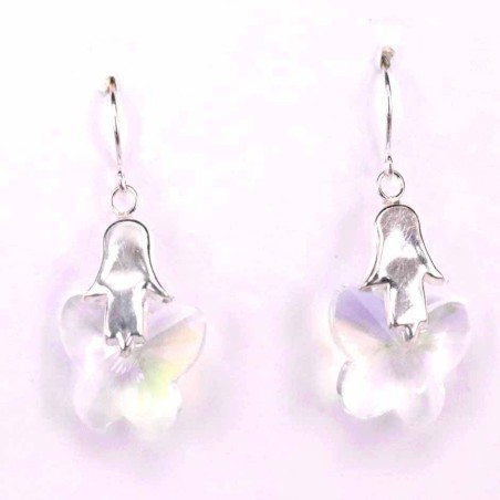 Earring Suaros. A Buterfly White Color