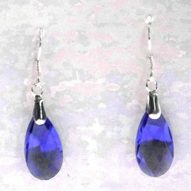 Earring Suaros. A Drop Blue Color