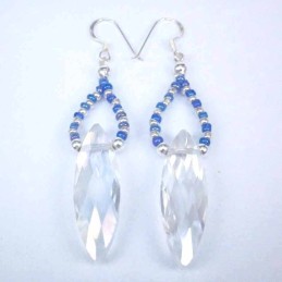 Earring Crystal Elements Lanz. white color