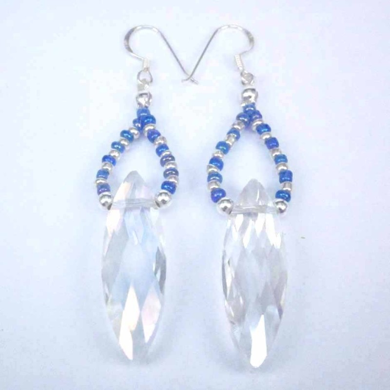 Earring Crystal Elements Lanz. white color