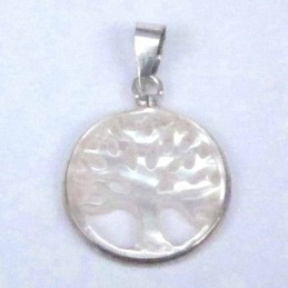 Pendant 17mm. cuting laser tree of life