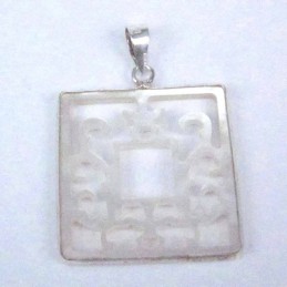 Pendant 25mm. Square Laser Cuting MOP