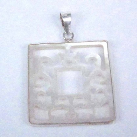 Pendant 25mm. Square Laser Cuting MOP