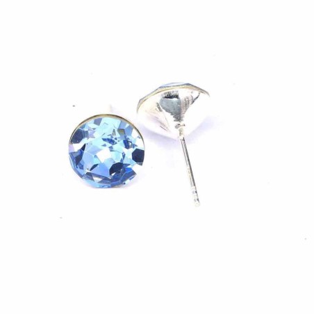 Ea  Square 8mm. swa. Light Sapphire color