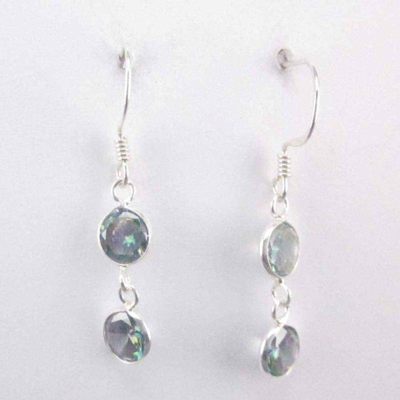 Ea c.z. 2 st. rd 6mm. Rainbow Color