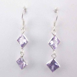 Ea c.z. 2 st. sq 8x8mm. Ligth Ametisth color