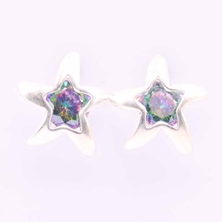 Ea C.Z. Sea Star 13mm. Rainbow Color