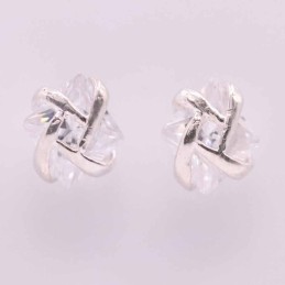 Ea Square C.Z. 7mm. cover design White Color