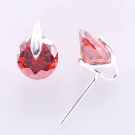 Earring Circonia C.Z. Round