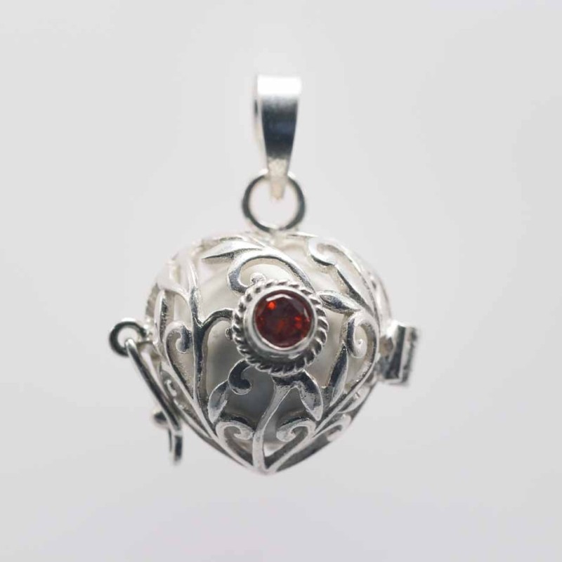 Pendant Ball Heart basket 16mm.