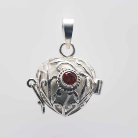Pendant Ball Heart basket 16mm.