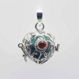 Pendant Ball Heart basket 16mm.