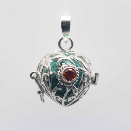 Pendant Ball Heart basket 16mm.