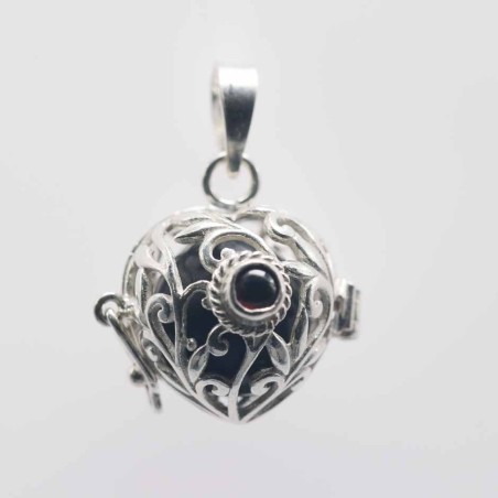 Pendant Ball Heart basket 16mm.