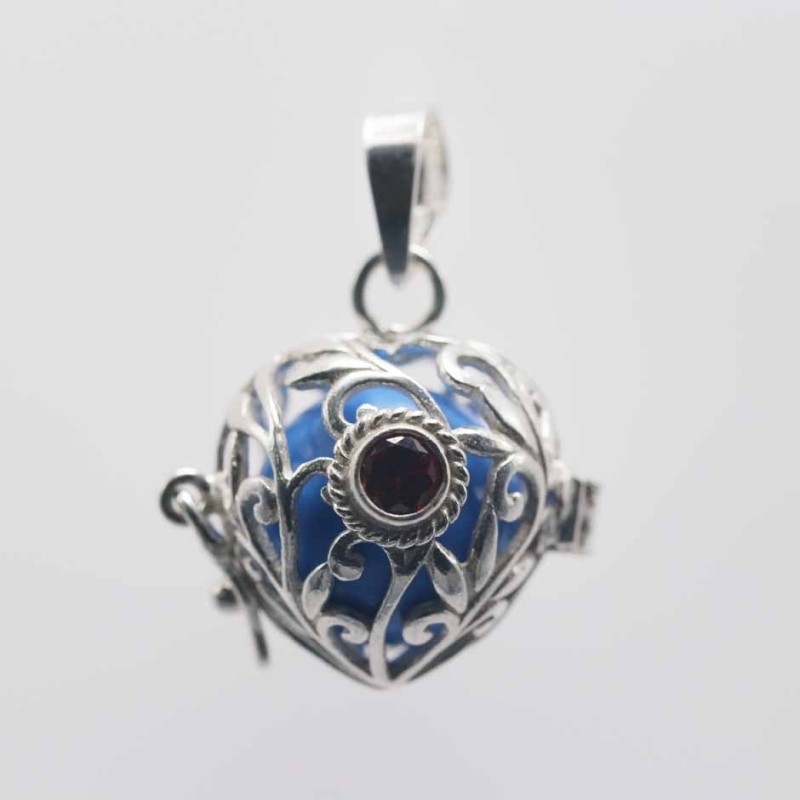 Pendant Ball Heart basket 16mm.