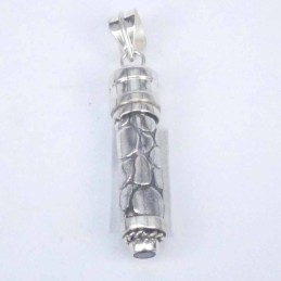 Pendant Tube Box with stone Hand Make