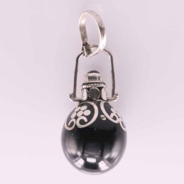 Pendant Ball sound Color Paint with Stone