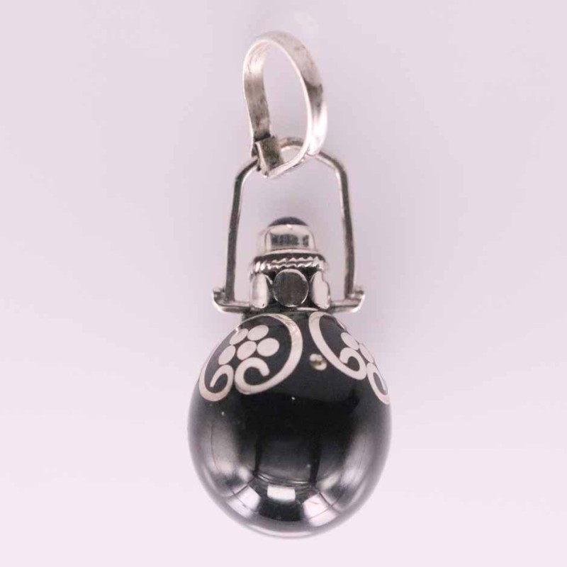 Pendant Ball sound Color Paint with Stone