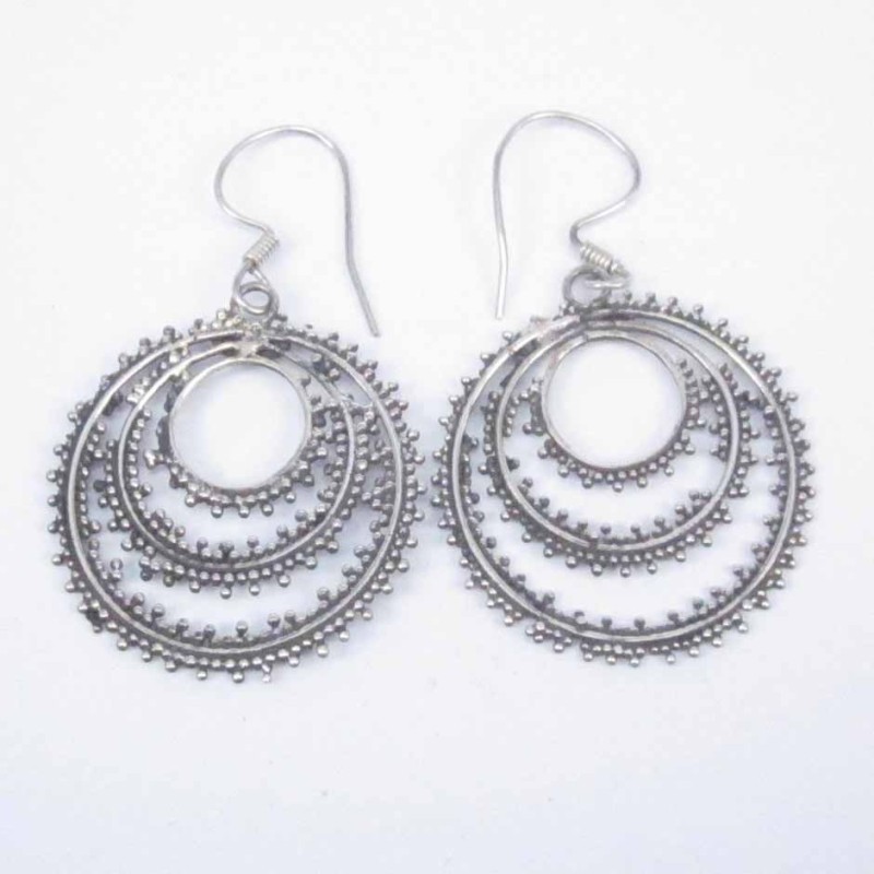 Earring pc by pc Hand make Plain Round