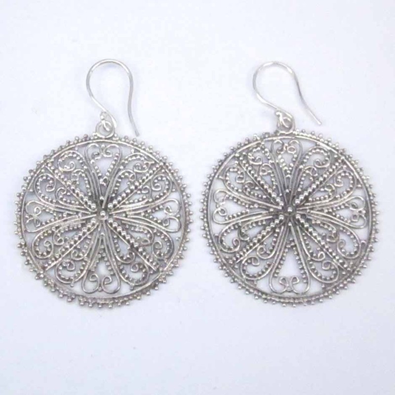 Earring pc by pc Hand make Plain Round