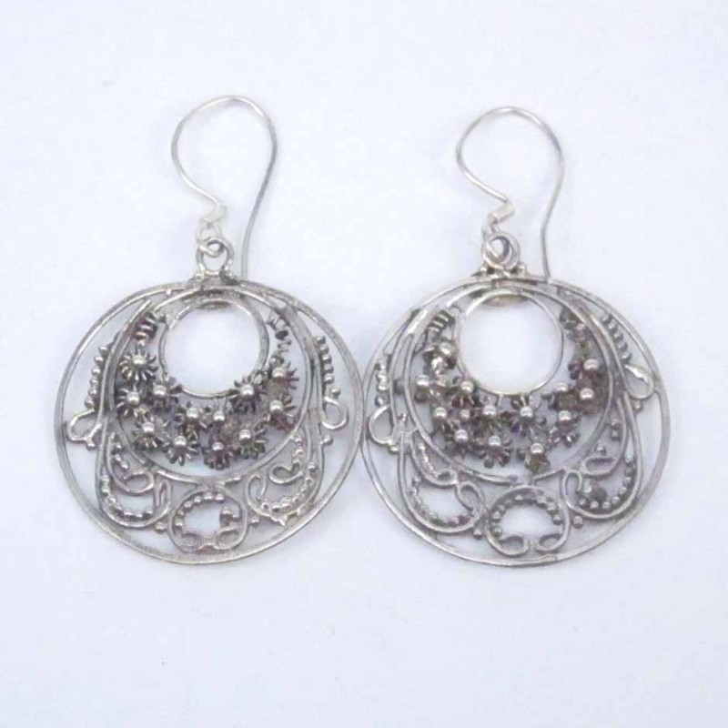 Earring pc by pc Hand make Plain Round