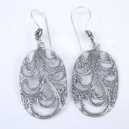 Earring pc by pc Hand make Plain Oval