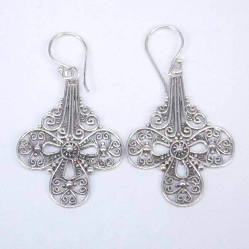 Earring pc by pc Hand make Plain Flower