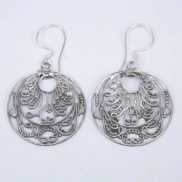 Earring pc by pc Hand make Plain Round
