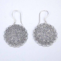 Earring pc by pc Hand make Plain Round