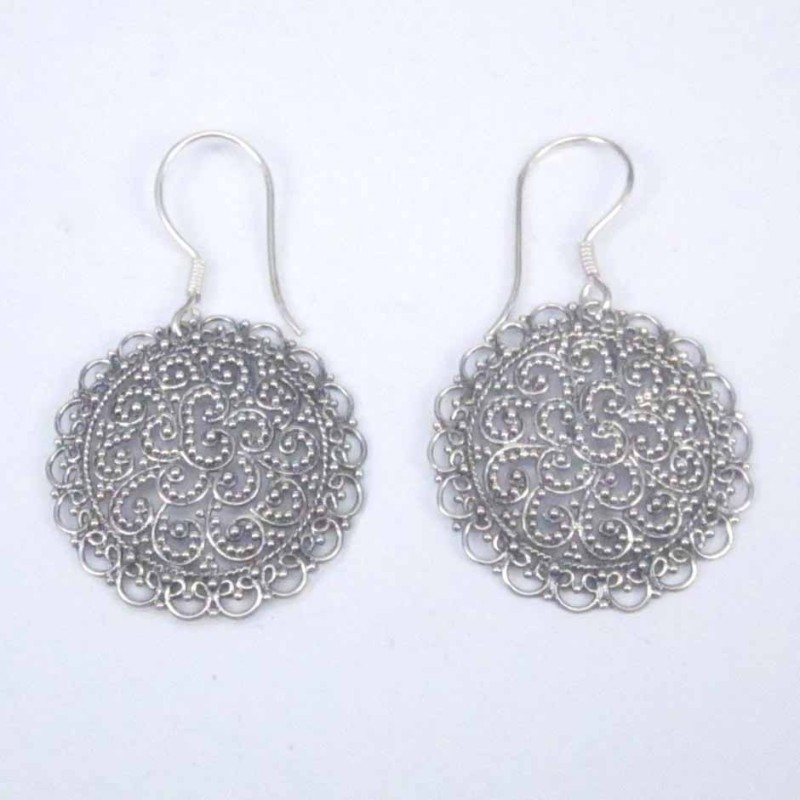 Earring pc by pc Hand make Plain Round