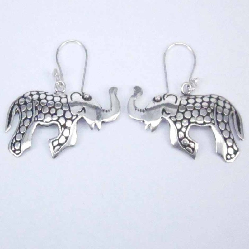 Earring Elephant Hand Make
