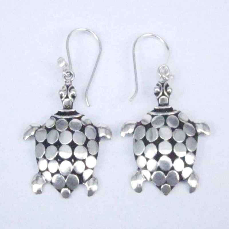 Earring Turtle Hand Make