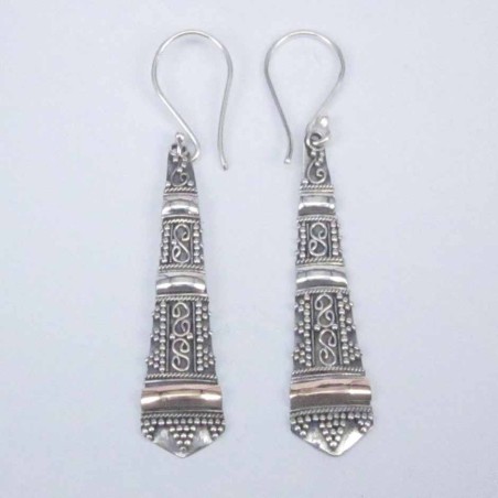 Earring pc by pc Handmake Plain & lam.color Long.